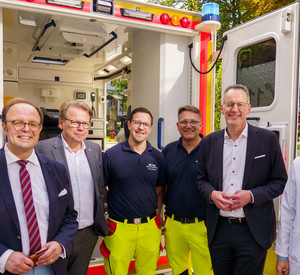 Innenminister Michael Ebling bei der Eröffnung des Telenotarztstandortes in Trier