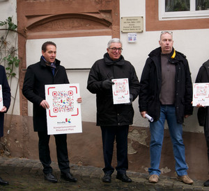 Minister Roger Lewentz bei der Eröffnung des KuLaDig Kompetenzzentrums RLP