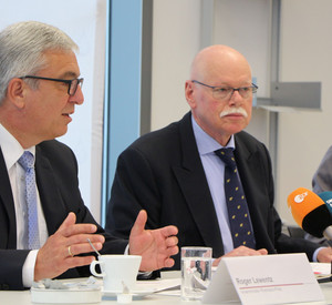 Innenminister Roger Lewentz und Bremens Innensenator Ulrich Mäurer