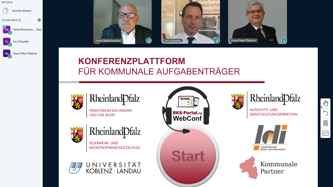 Konferenzplattform BKS-Portal