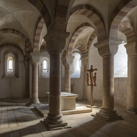 Innenraum der Krypta im Speyerer Dom