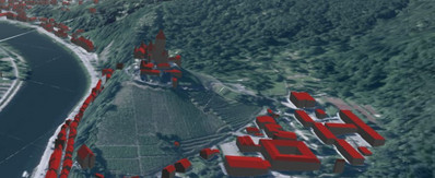 Ausschnitt aus digitalem Geländemodell