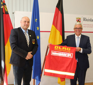 Innenminister Roger Lewentz und DLRG-Präsident Andreas Back
