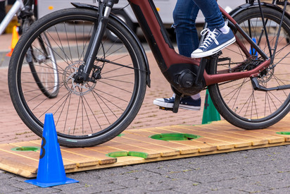 Radfahren in Action