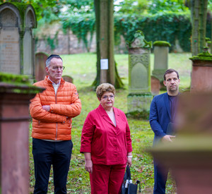 Innenminister Michael Ebling besucht den Alten Jüdischen Friedhof "Judensand" in Mainz.