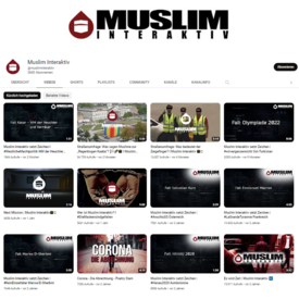 Ausschnitt der Youtube-Seite der Gruppe "Muslim Interaktiv"