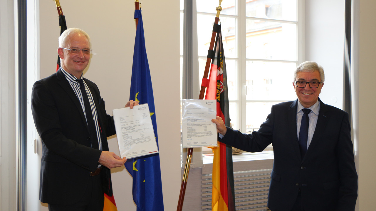 Innenminister Lewentz und Oberbürgermeister Leibe