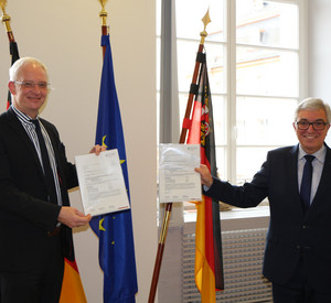 Innenminister Lewentz und Oberbürgermeister Leibe
