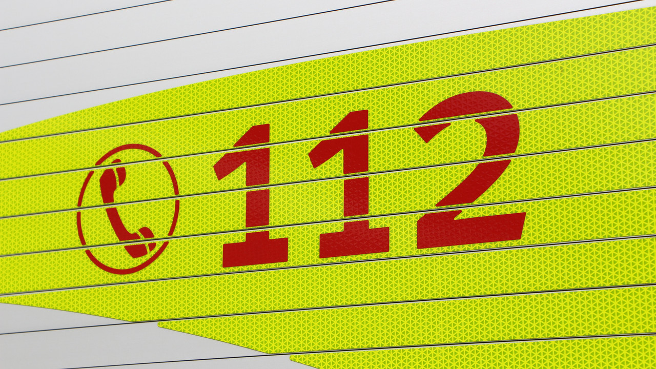Nummer der Feuerwehr 112