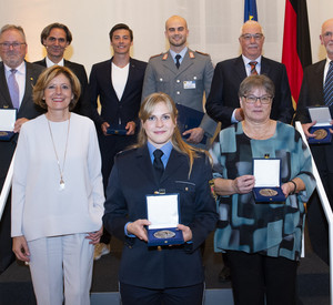 Die diesjährigen Preisträgerinnen und Preisträger der Sportplakette