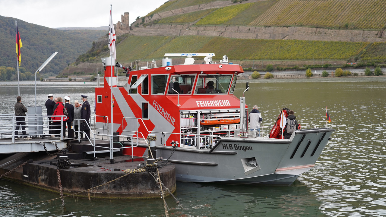 Das neue Hilfeleistungslöschboot in Bingen.