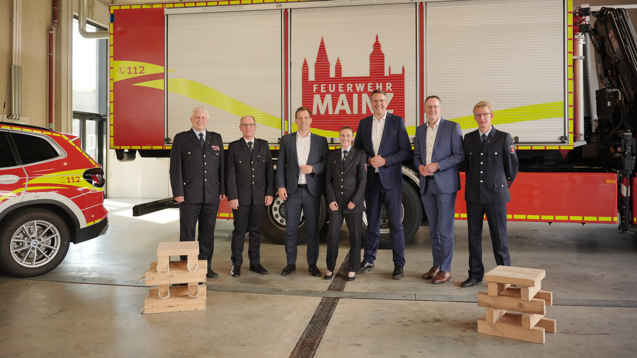 Auftakt der Aktionstage „Respekt. Bitte!“ bei der Feuerwehr Mainz.