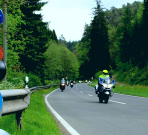 Motorradkolonne
