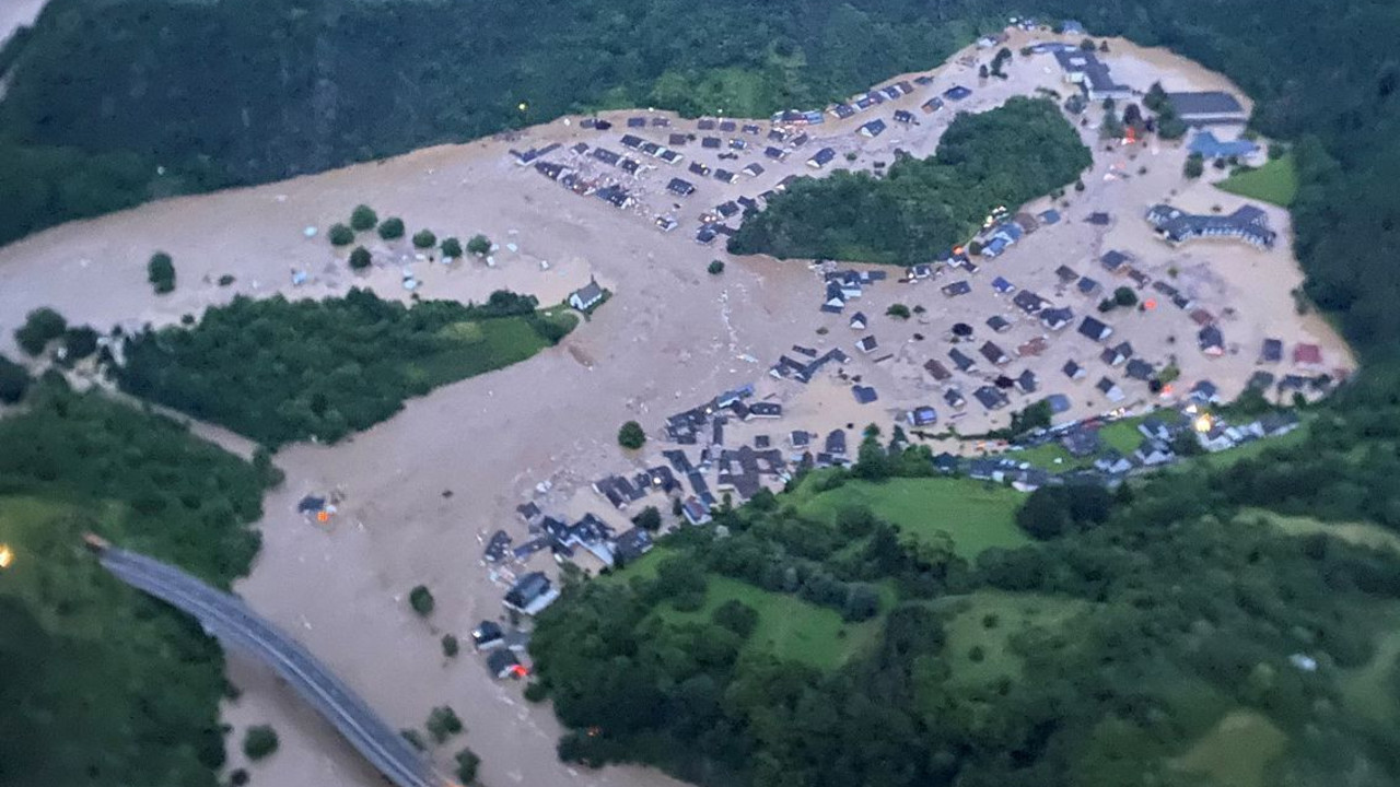 Hochwasser in Altenburg (Ortsgemeinde Altenahr) am 14. Juli 2021.