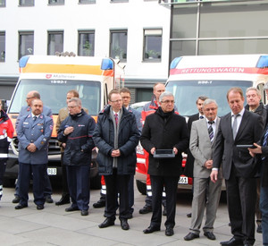 Vorstellung der Tablet-PCs für den Einsatz in der Notfallrettung